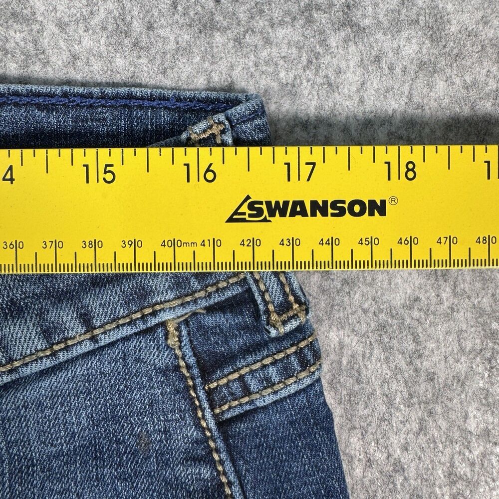 Wrangler Retro Jeans Mens 36X34 Measures 34X32 Blue Slim Boot Western Cowboy - Picture 4 of 10